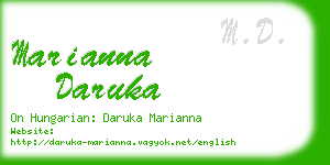 marianna daruka business card